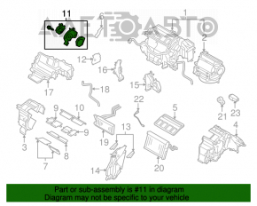 Актуатор моторчик привід печі кондиціонер MODE Subaru Outback 10-14