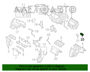 Клапан печки кондиционера Subaru Outback 10-14