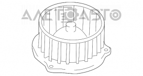 Мотор вентилятор печки Subaru Legacy 15-19