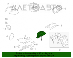 Накладка щитка приборов основного Nissan Leaf 11-12