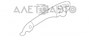 Ручка двери внешняя задняя правая Mazda6 03-08