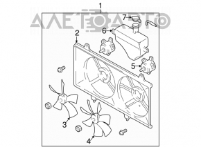 Розширювальний бачок охолодження Mazda6 03-08 2.3 без кришки