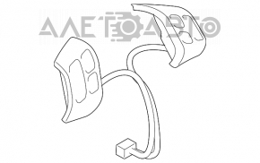 Кнопки управления на руле Mazda6 03-08 слом креп