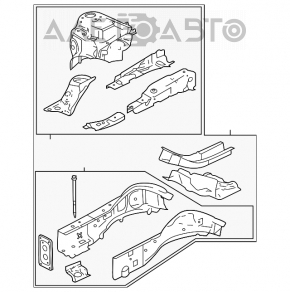 Чверть передня права Mazda6 03-08