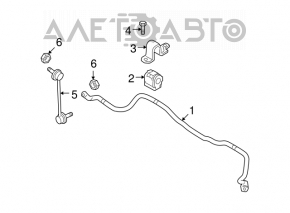 Тяга стабилизатора передняя правая Mazda6 09-13