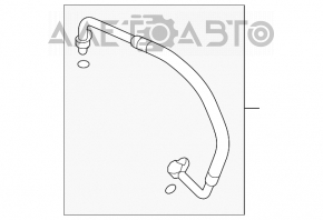 Шланг кондиционера железо/резина Mazda6 09-13 2.5