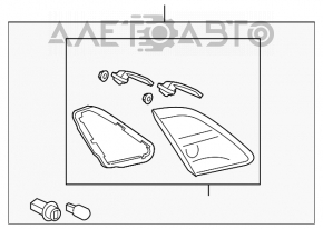Ліхтар внутрішній кришка багажника правий Mazda6 09-13