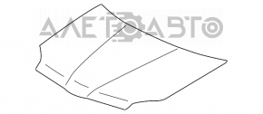 Капот голый Mitsubishi Galant 04-12 новый неоригинал