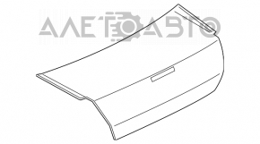 Крышка багажника Mitsubishi Galant 04-06 серебро тычки