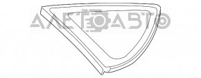 Форточка глухое стекло задняя правая Toyota Prius 20 04-09