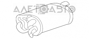 Глушитель задняя часть бочка Toyota Solara 2.4 04-08