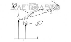 Накладка на торпеду колінна Toyota Solara 2.4 04-08 сіра, потерта