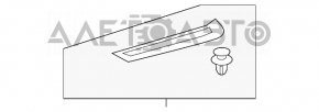 Накладка порога внешняя зад прав Toyota Camry v50 12-14 usa черн