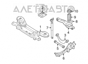 Амортизатор задний правый Mazda3 2.3 03-08