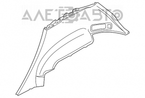 Обшивка арки левая Nissan Murano z50 03-08 черная