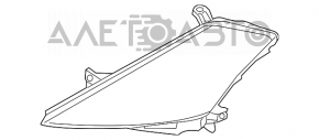 Фара передняя правая Nissan Murano z50 03-08 голая галоген, под полировку