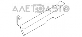 Накладка порога передняя левая Nissan Rogue 07-12