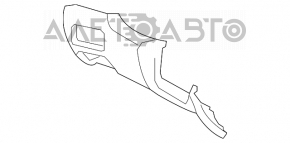 Накладка на торпеду коленная водительская Subaru b9 Tribeca беж