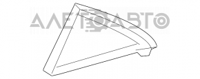 Уплотнитель стекла треугольник задний левый Toyota Camry v40