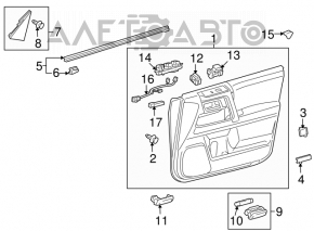 Управление стеклоподъемником перед прав Toyota Camry v40 черн, manual