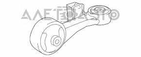 Подушка двигателя верхняя Toyota Camry v50 12-14 2.5 usa