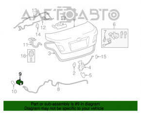 Ручка открывания крышки багажника и бака салонная Toyota Camry v40