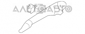 Ручка двери внешняя передняя левая Mazda CX-7 06-09 новый неоригинал