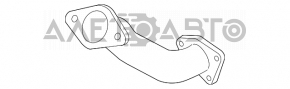 Приемная труба с катализатором (Аутлет) Mazda CX-7 06-09