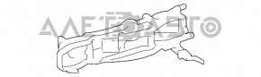 Механизм ручки двери передней правой Mercedes W211