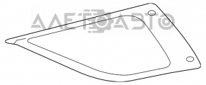 Форточка глухое стекло задняя левая Mercedes W164 ML