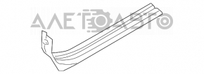Накладка порога внутренняя передняя прав Infiniti FX35 FX45 03-08 беж