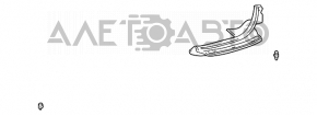 Накладка порога задняя правая беж Lexus ES300 ES330