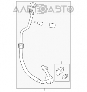 Трубка кондиціонера компресор-пічка Ford Escape MK3 13 - 2.5