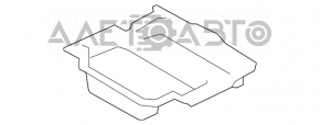 Поддон багажника Subaru Forester 14-18 SJ нет фрагмента, надломы