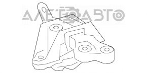 Подушка двигателя левая Chevrolet Cruze 11-15 1.8 акпп