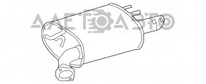 Глушитель задняя часть бочка Toyota Camry v70 18-