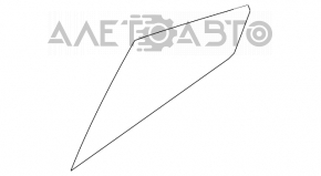 Скло дверей трикутник заднє ліве Hyundai Elantra AD 17-20 подряпина