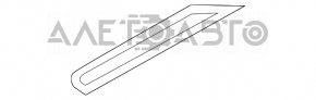 Накладка порога задня зовнішня Hyundai Elantra AD 17-20 чорна, подряпини