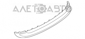 Бампер задний голый верхняя часть Mini Cooper Clubman R55 11-14 рест