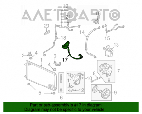Трубка кондиционера конденсер-компрессор Acura MDX 07-13