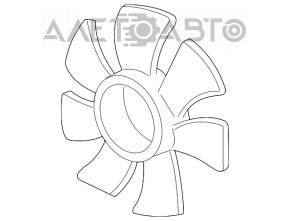 Крильчатка вентилятора охолодження прав Acura MDX 07-13