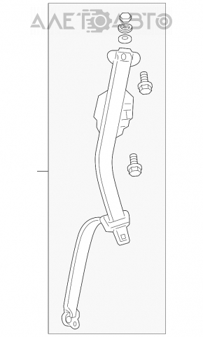 Ремінь безпеки задній правий Acura MDX 07-13 черн