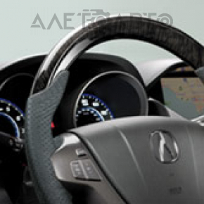 Руль голый Acura MDX 07-13 черн кожа, царапины