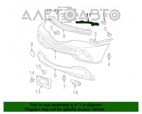 Кронштейн бампер-фара правый Acura MDX 07-13