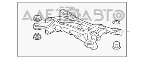 Підрамник задній Acura MDX 07-13 іржавий, все С/Б під заміну