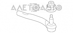 Рульова тяга з наконечником прав Acura MDX 07-13