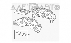 Щиток приладів Acura MDX 07-13 usa подряпини