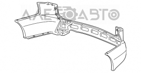 Бампер задний голый Acura MDX 07-13