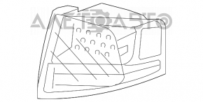 Фонарь внешний крыло левый Acura MDX 07-13