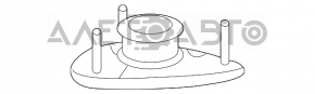 Опора амортизатора передняя правая Acura MDX 07-13 новый OEM оригинал